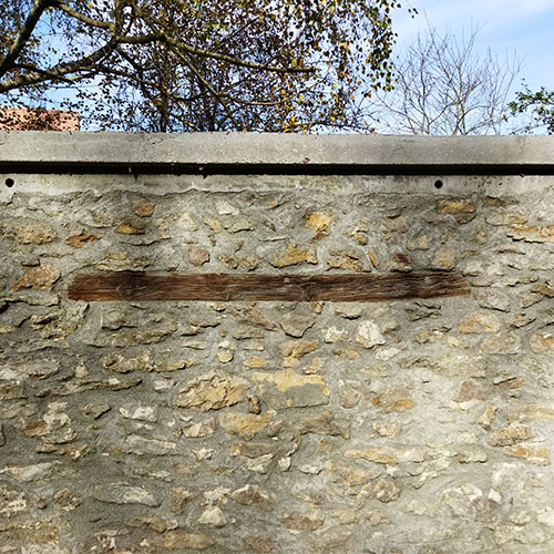 Initiatives77 - Réfection du mur à Saint-Fargeau (après)
