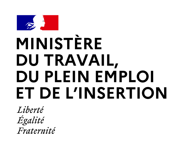 Logo Ministère du travail, du plein emploi et de l'insertion
