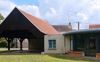 La rénovation du toit de la halle du Plessis-Feu-Aussoux