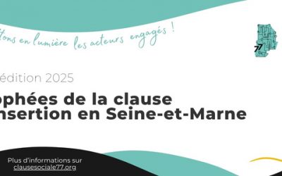 1ere édition : Trophées de la clause d’insertion en Seine-et-Marne