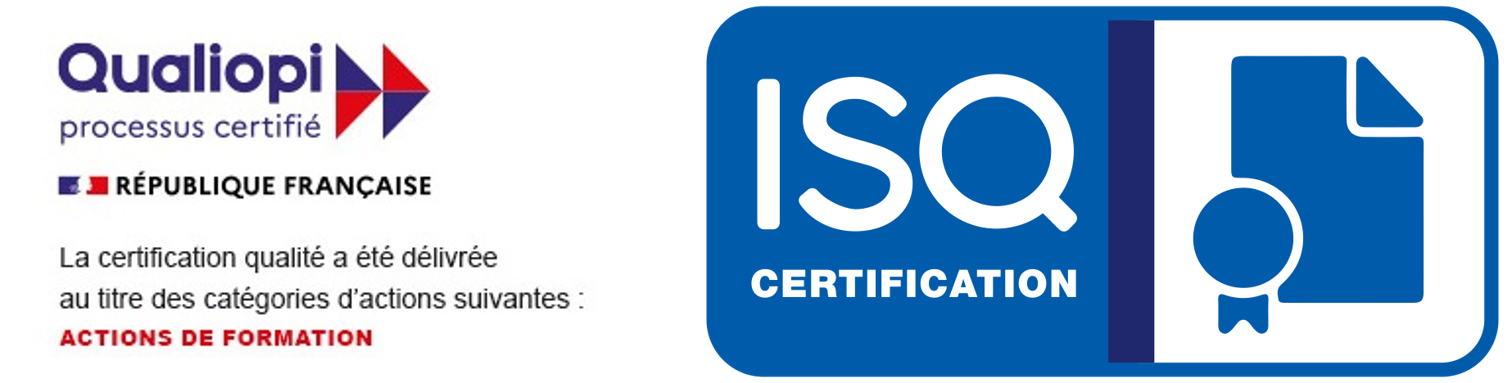 Logos Qualiopi et ISQ Certification
